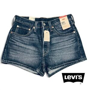 Levi's 501 Women's Blue Denim Shorts, NEW